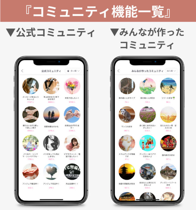 好みマッチ機能の画面