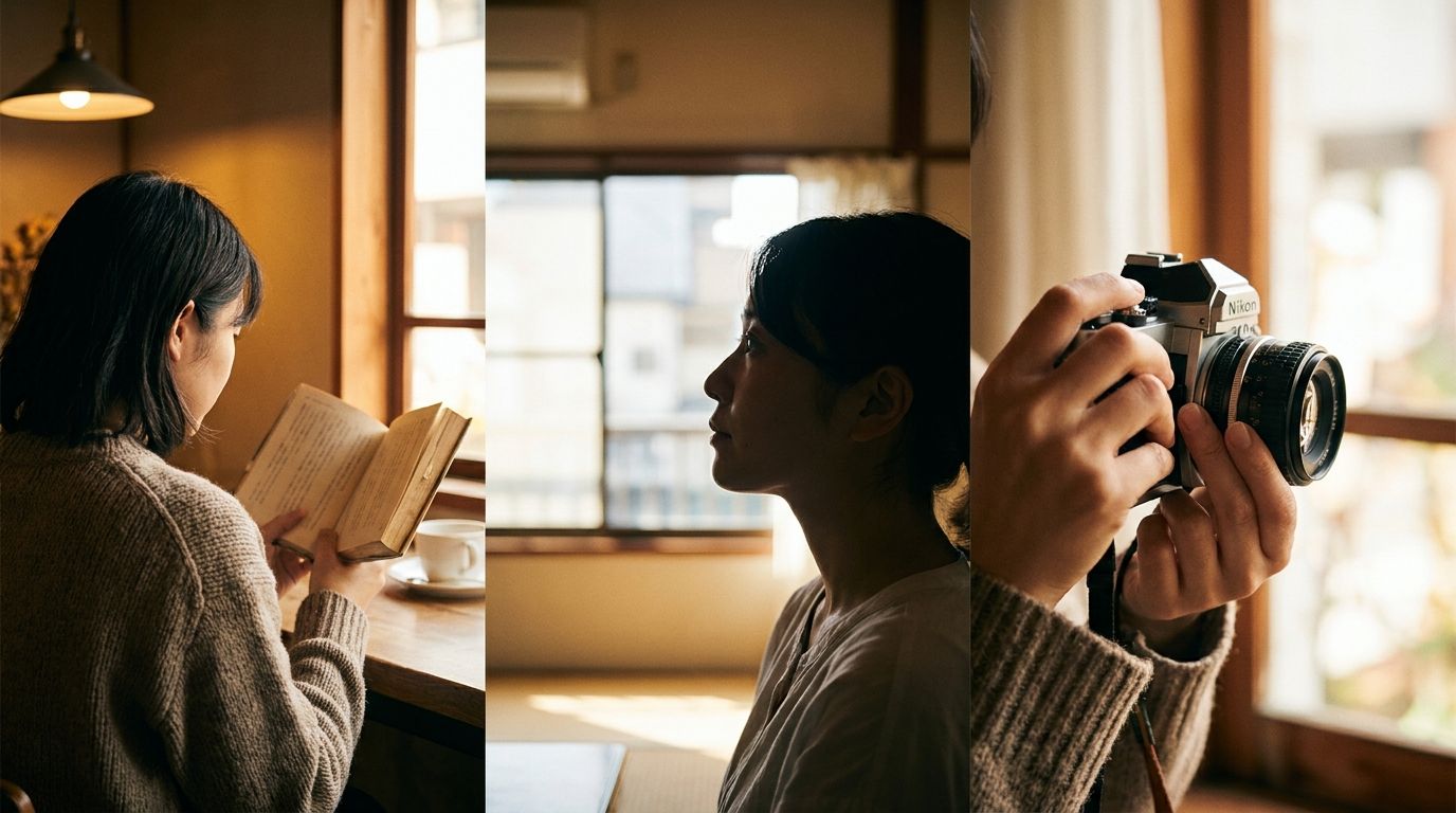 後ろ姿・横顔・小物の写真実例