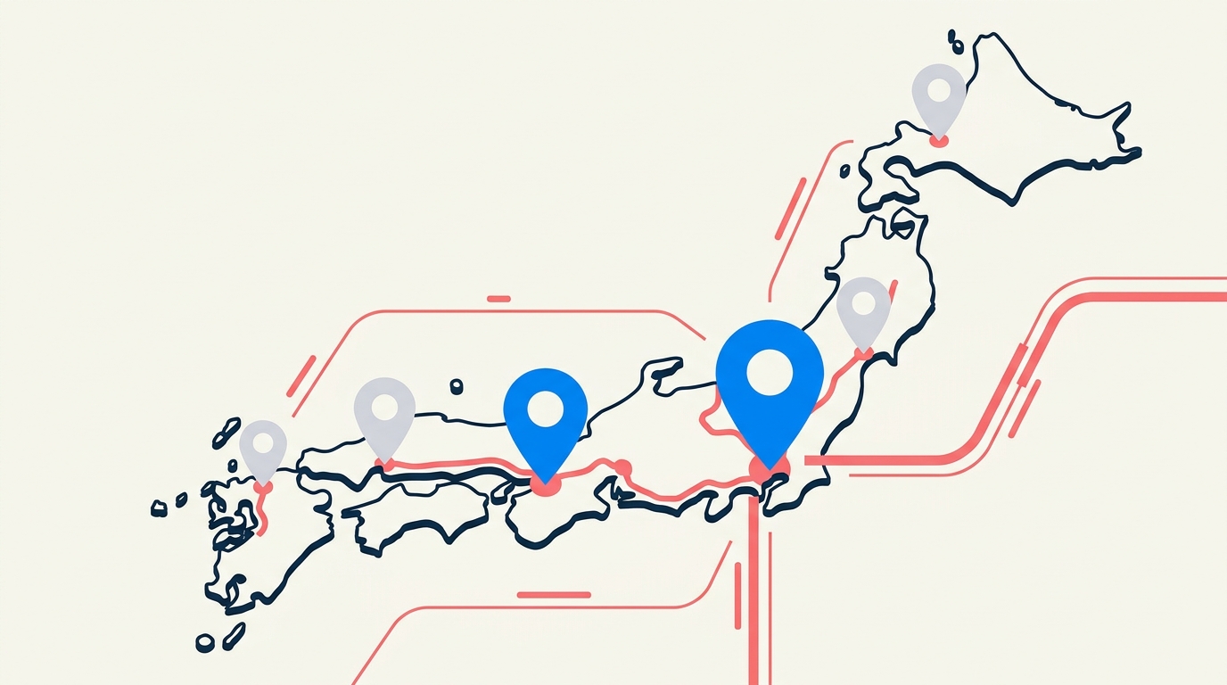 地域別の出会いやすさ地図