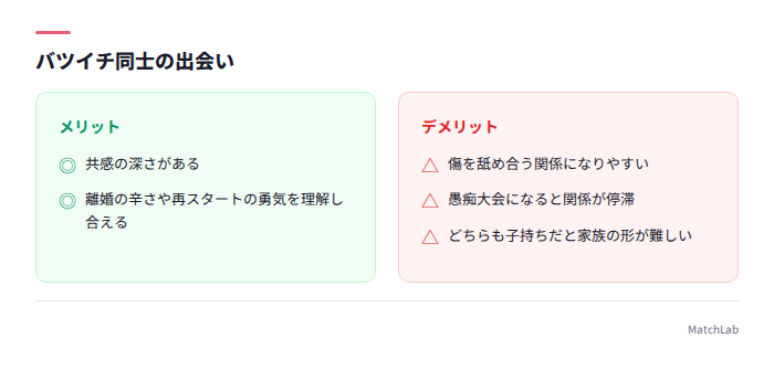 バツイチ同士のメリット注意点