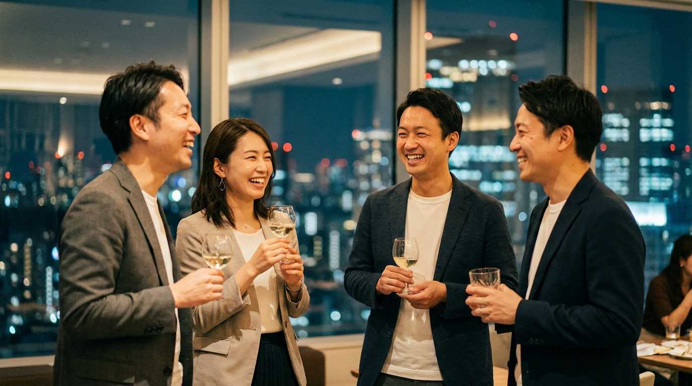 大人の異業種交流会の雰囲気
