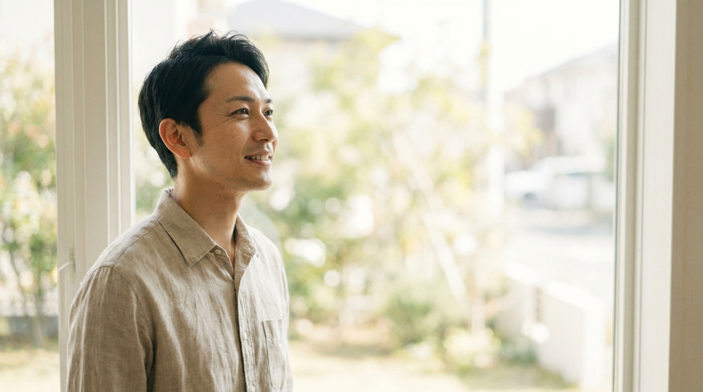 前向きに再スタートする人物イメージ