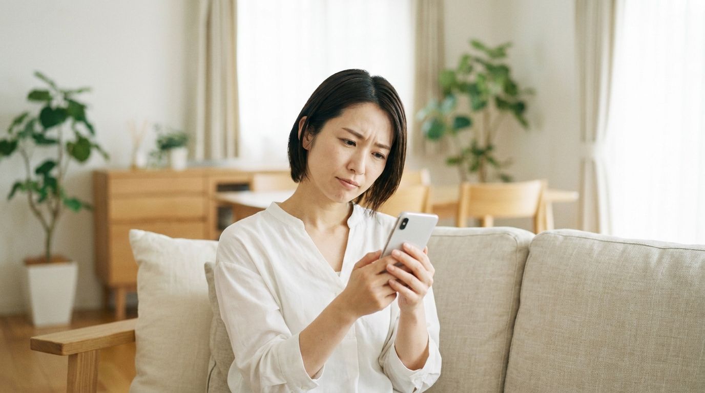 仕組みに疑問を持つ女性