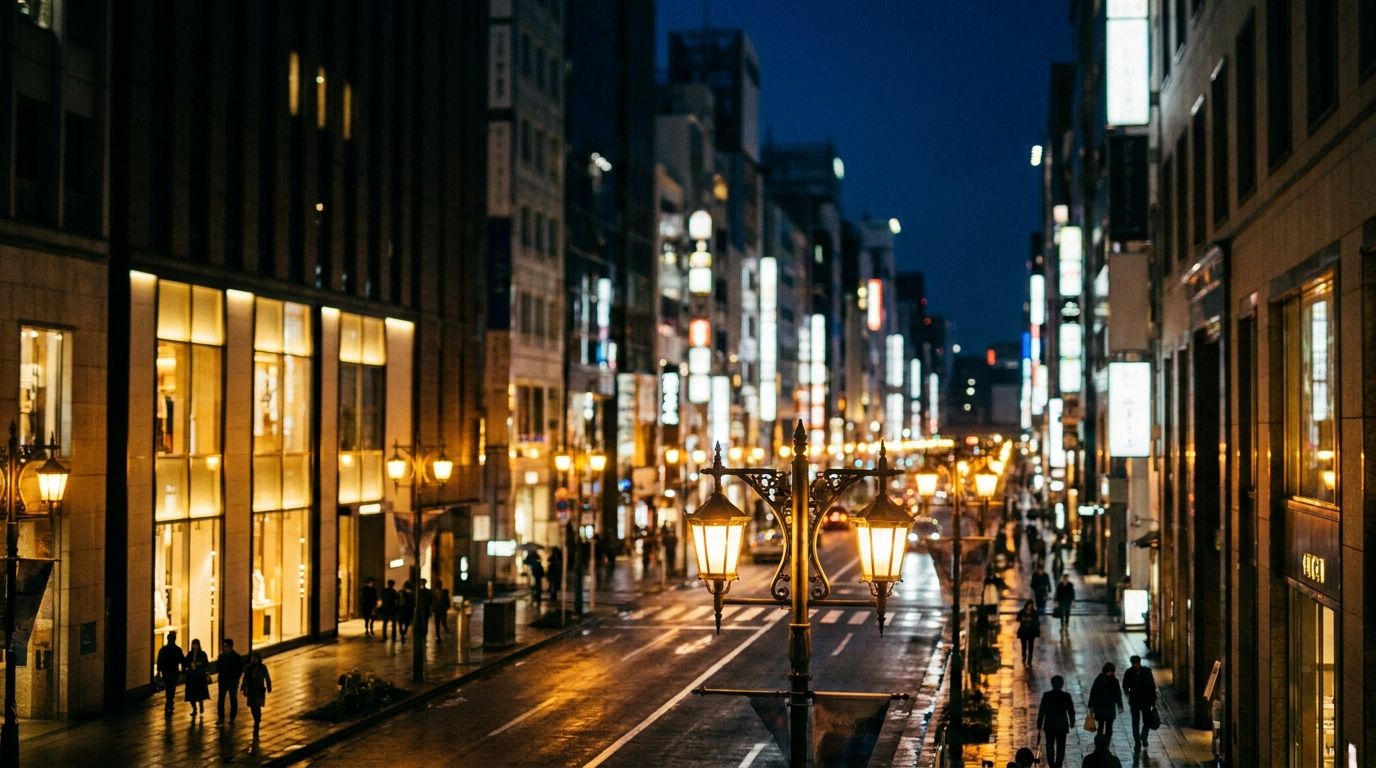 銀座エリアの夜景