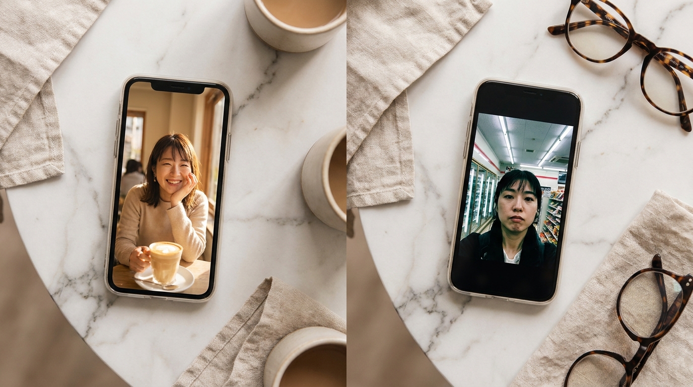 良い写真・悪い写真の比較