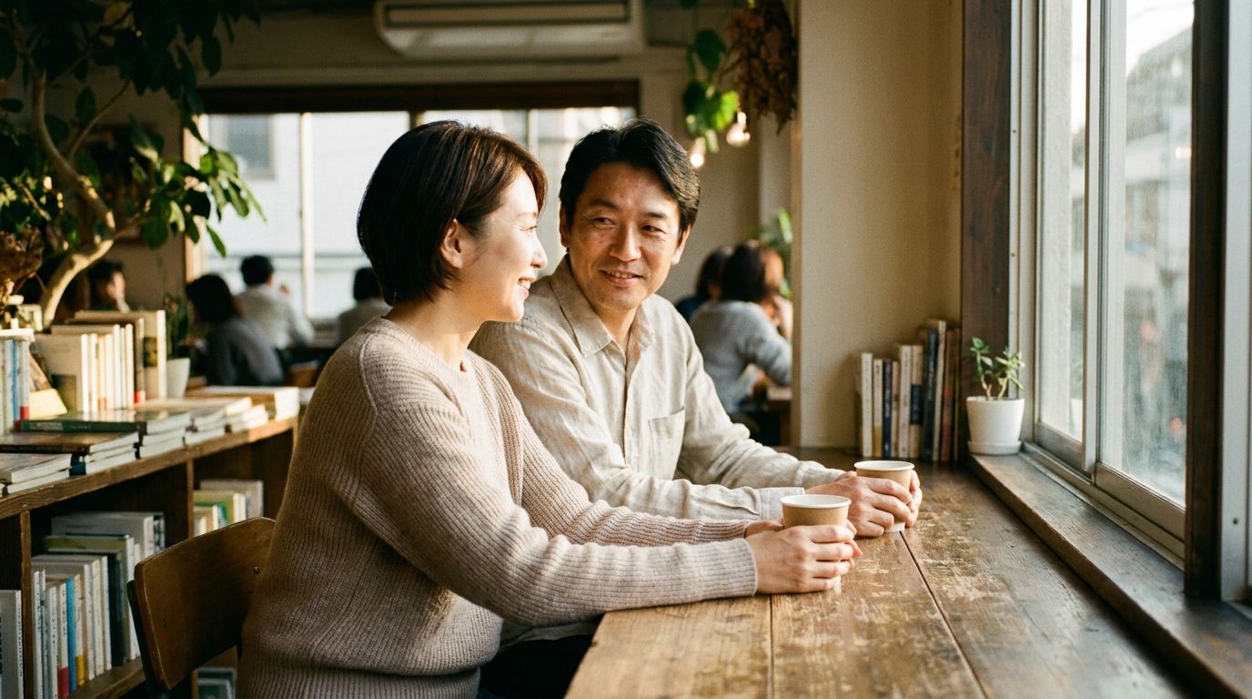 40代カップルの穏やかな時間