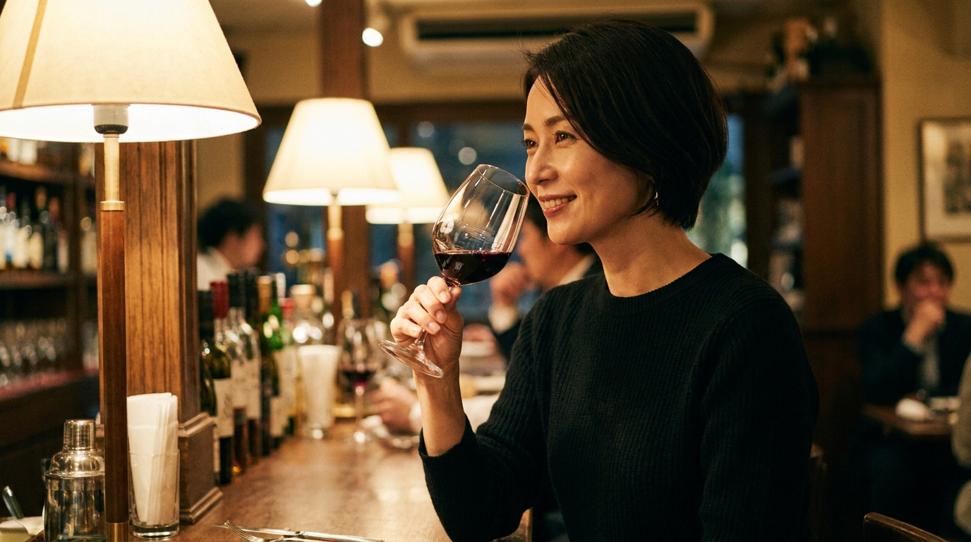大人の余裕を感じる40代女性