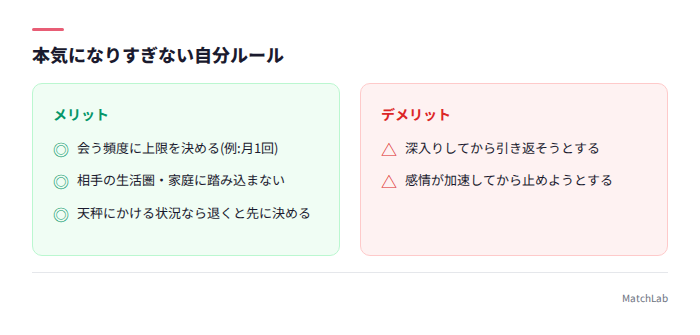 健全な距離感の自分ルール