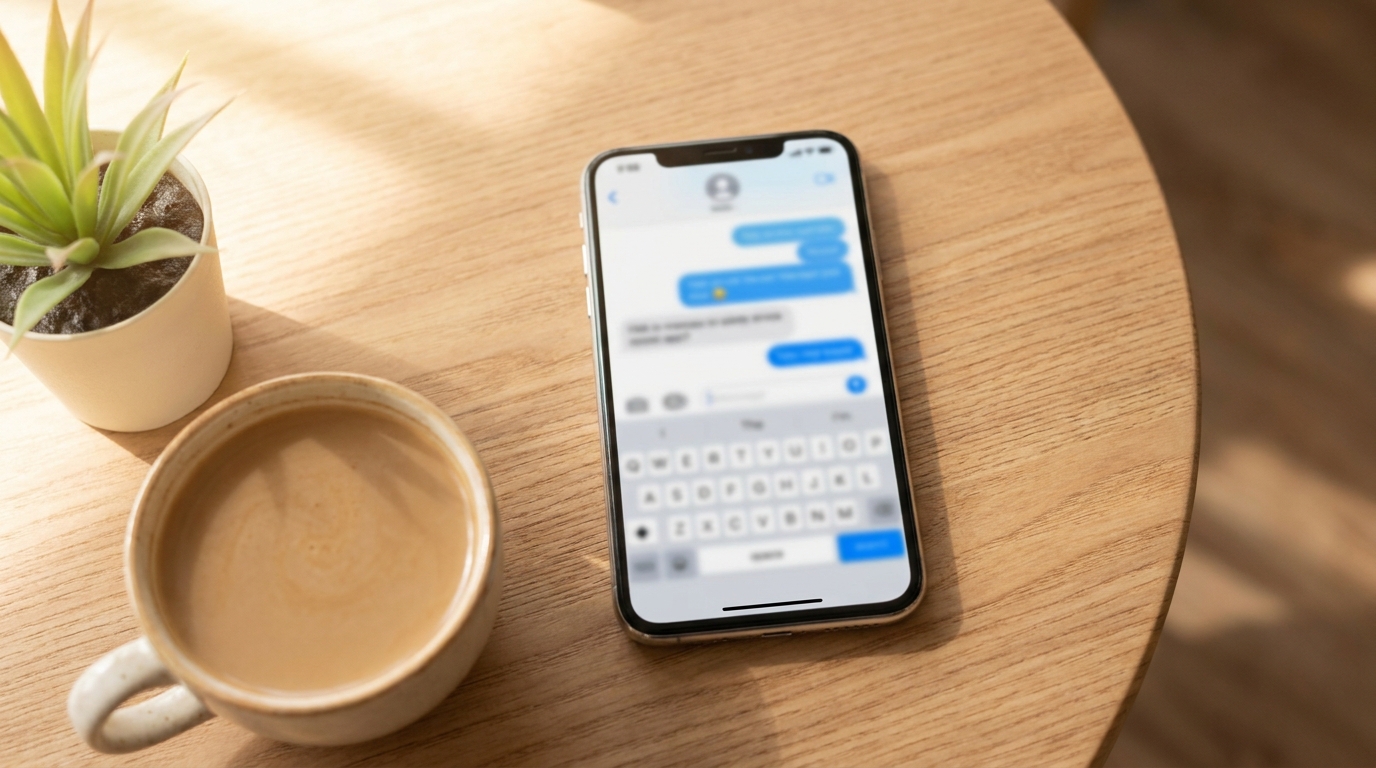 スマホのメッセージ画面イメージ