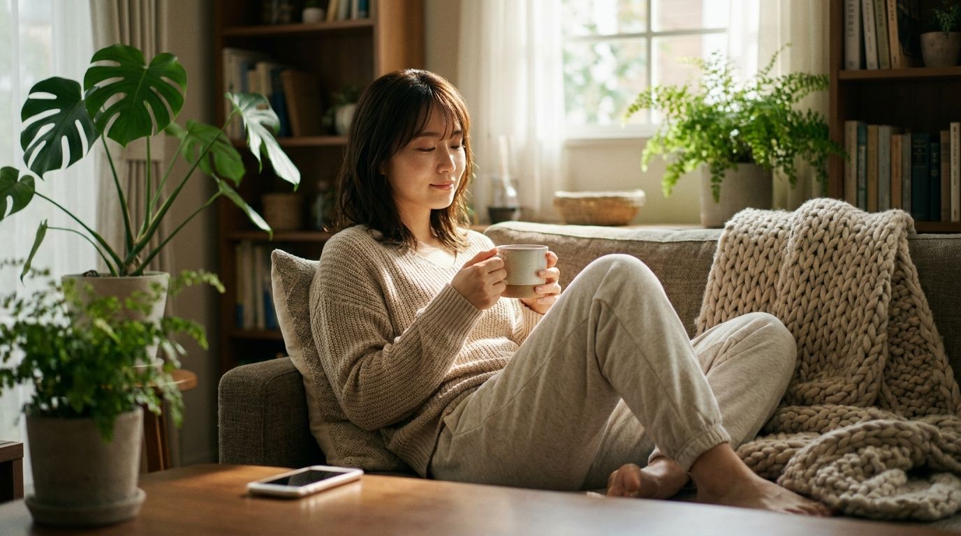 アプリ疲れの休息イメージ