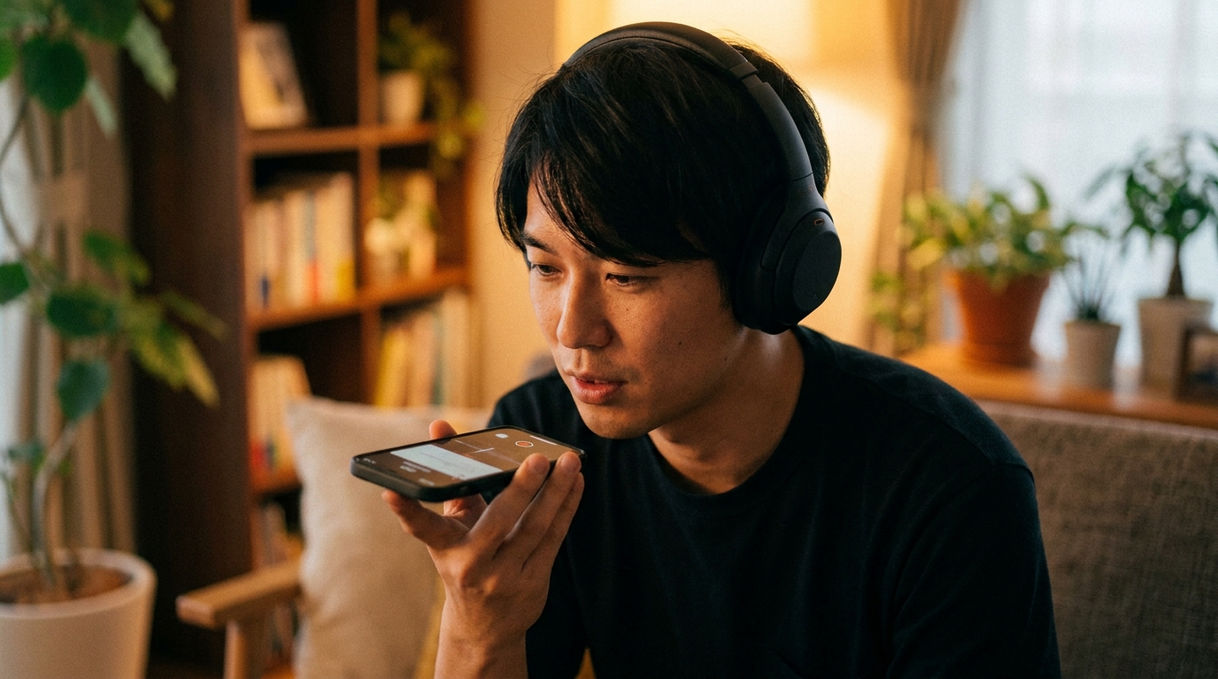 音声プロフィール録音イメージ