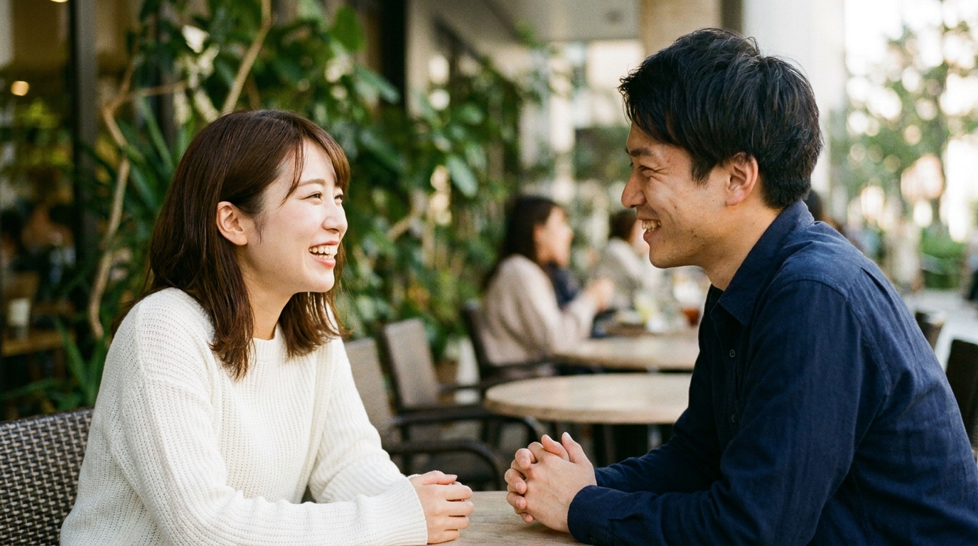 20代カップルのカフェデート