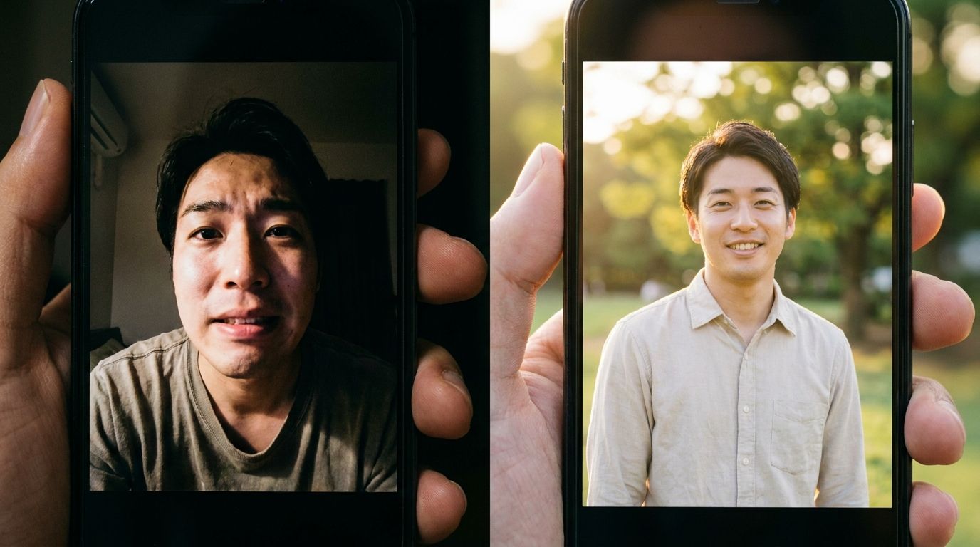 良い写真とNG写真の比較