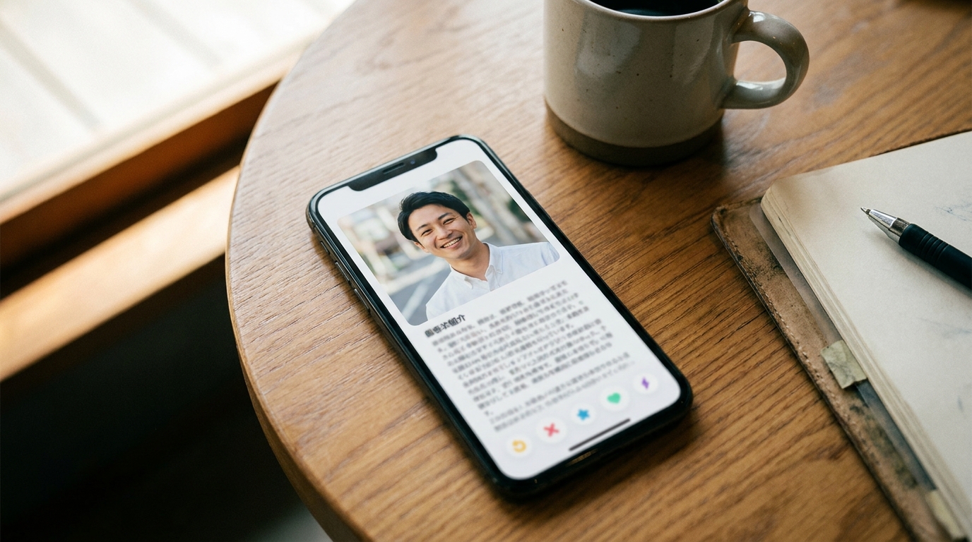 プロフィール文を見直すイメージ
