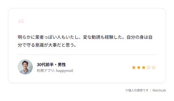 リアルな利用者の口コミのユーザー口コミ