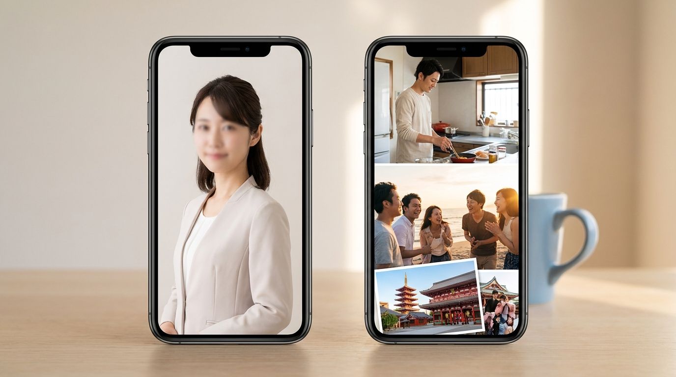 業者写真と一般写真の違い