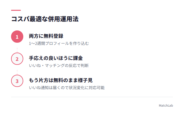 コスパ最適な併用3ステップの手順ガイド