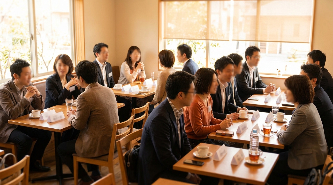 婚活パーティー会場の様子