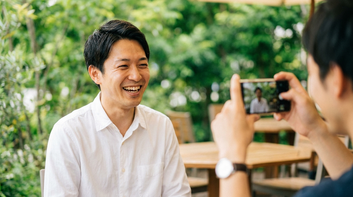 好印象なプロフ写真の例