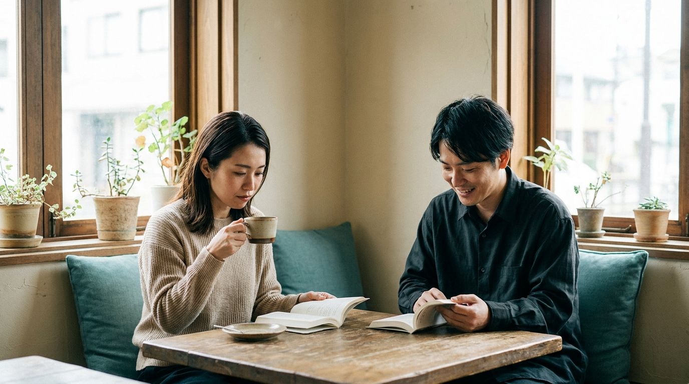 with利用者の落ち着いた雰囲気