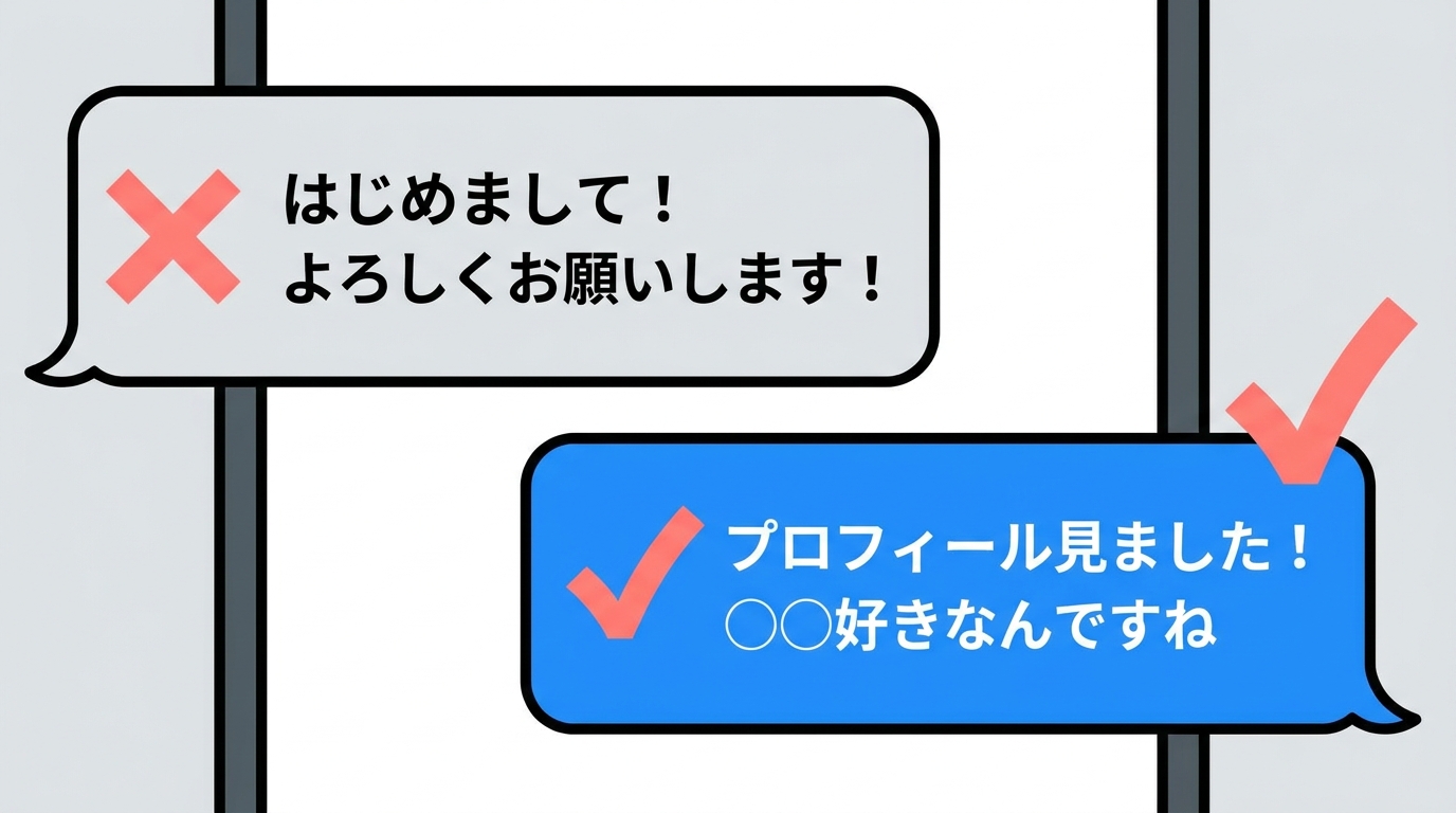 NGとOKメッセージ例の比較
