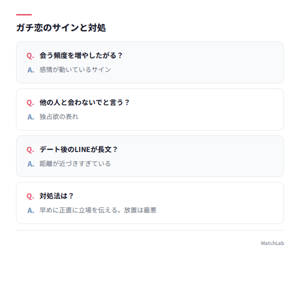ガチ恋のサインと対処法