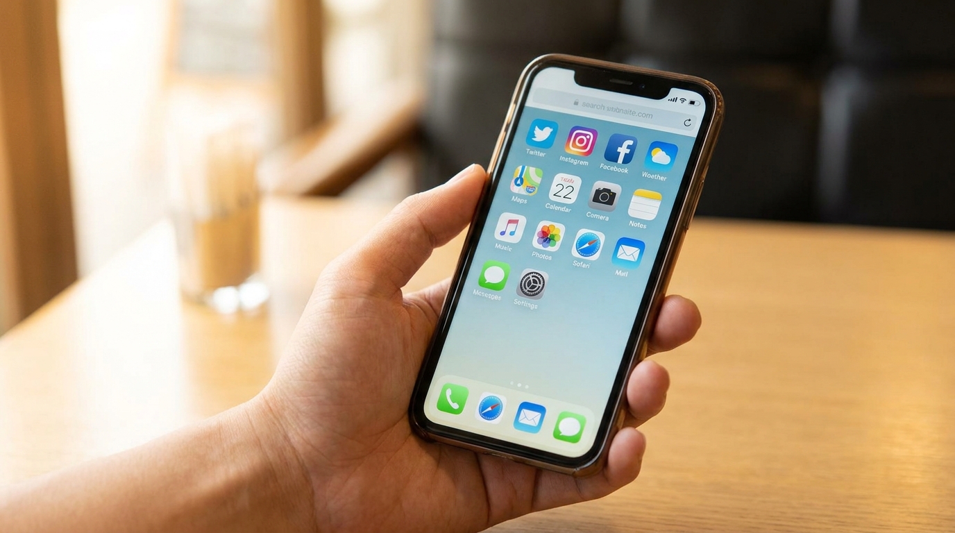 アプリなしのスマホホーム画面