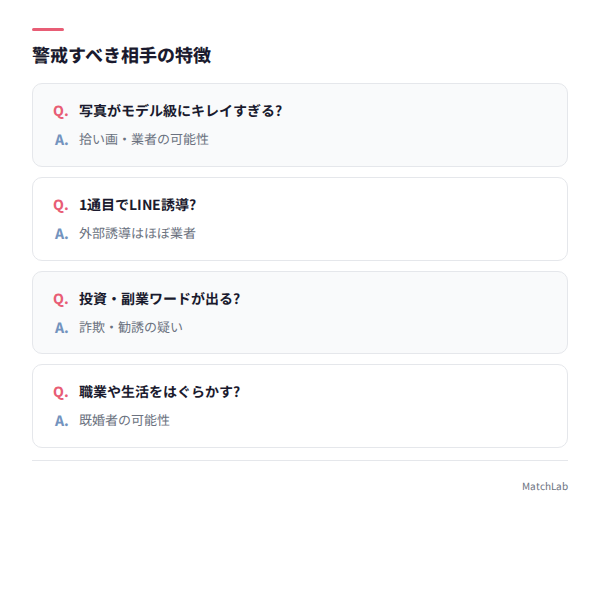 業者・危険人物の見分け方