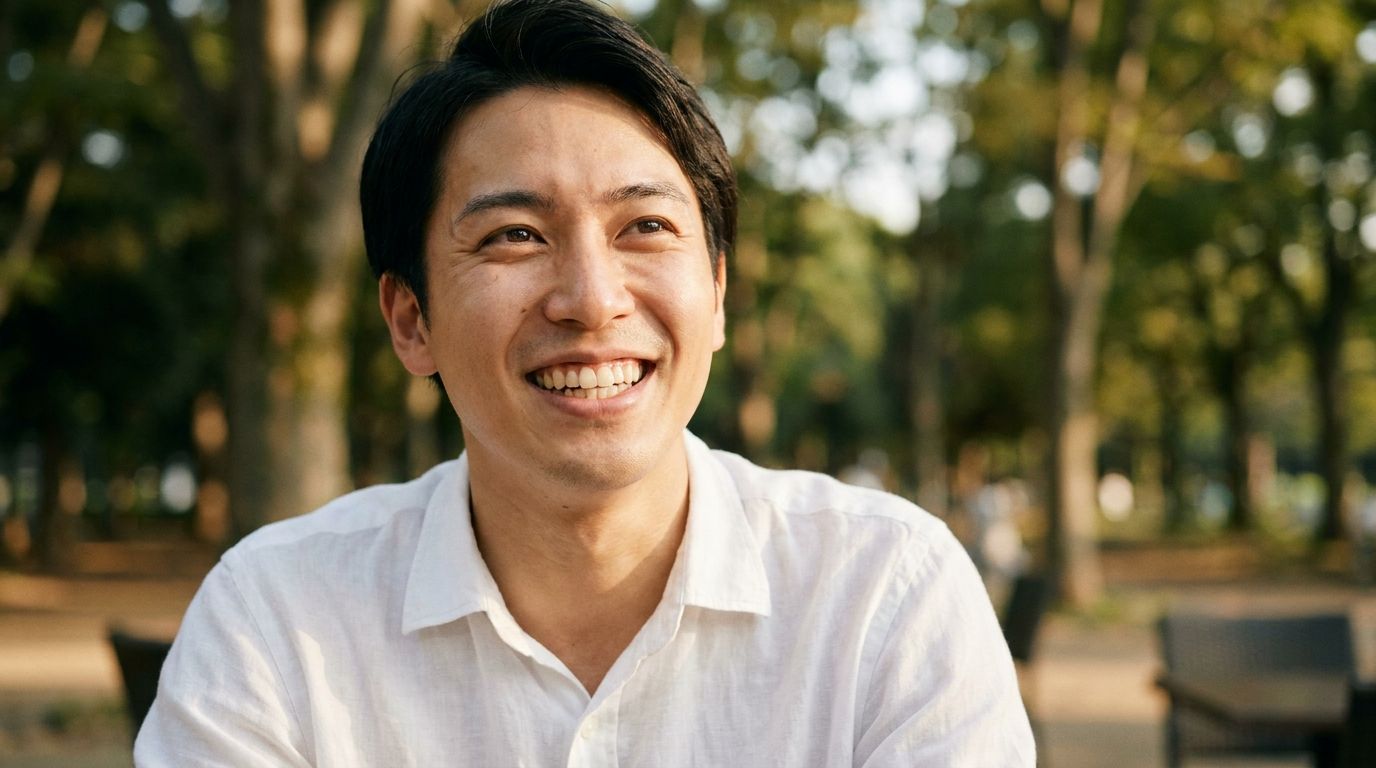 自然な笑顔のメイン写真例