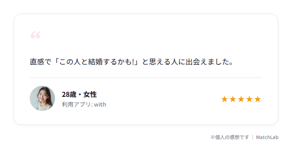 結婚後の体験談カードのユーザー口コミ