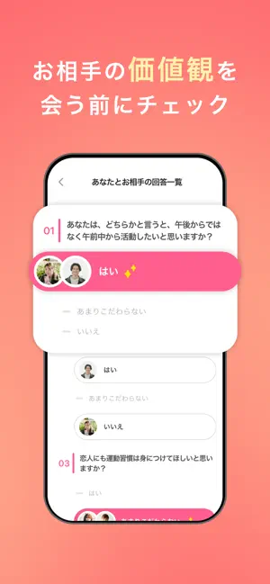 個別トーク画面の機能注釈
