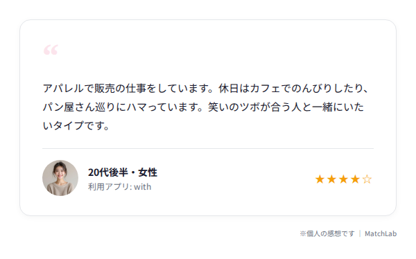 女性向け自己紹介文の例文のユーザー口コミ